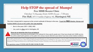 HELP STOP THE SPREAD OF THE MUMPS