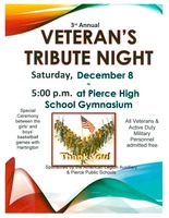 Veteran's Tribute Night-December 8