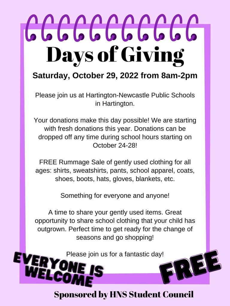 days of giving